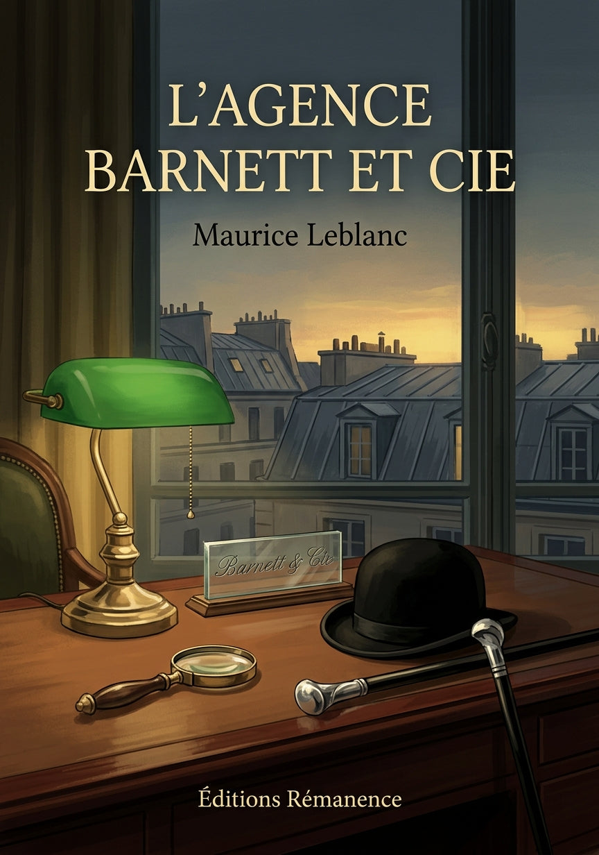 Livre L’Agence Barnett et Cie par Maurice Leblanc - Couverture - Editions Remanence