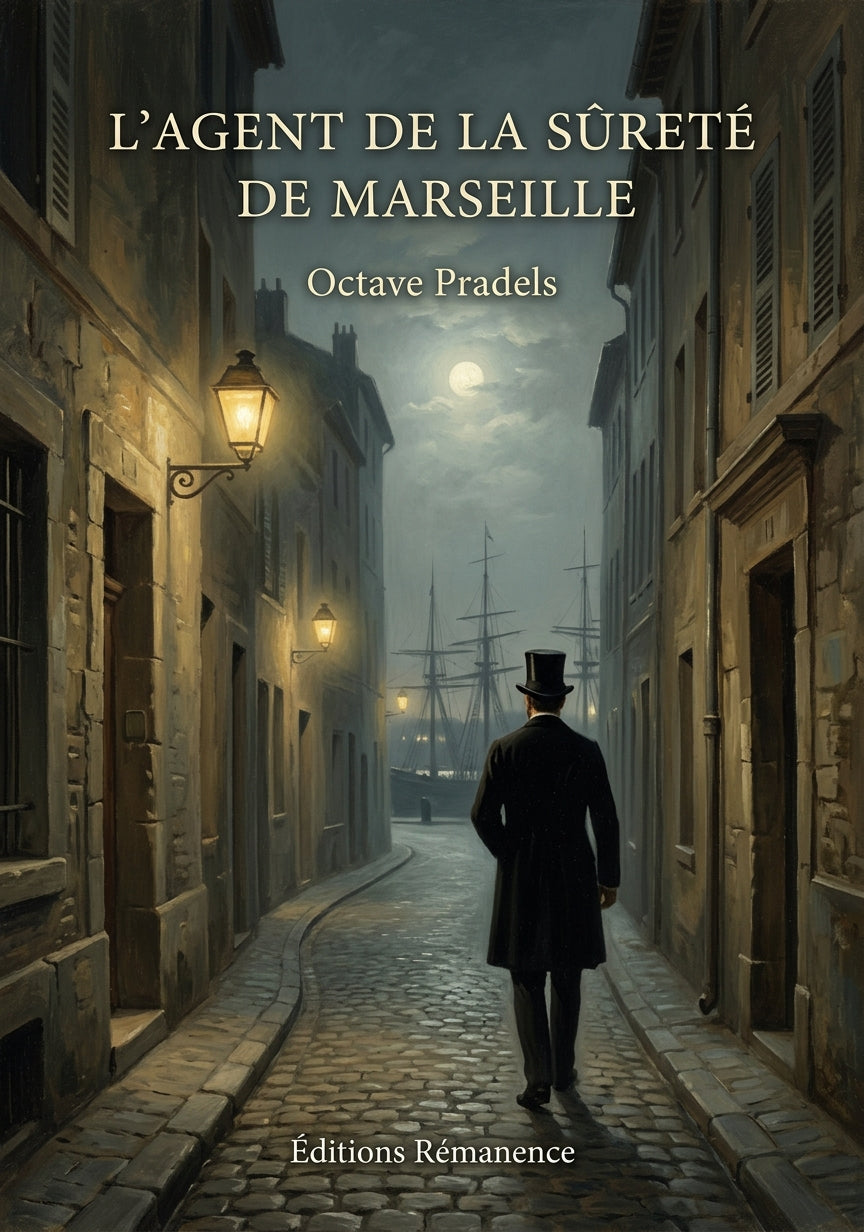 Livre L’Agent de la sûreté de Marseille par Octave Pradels - Couverture - Editions Remanence