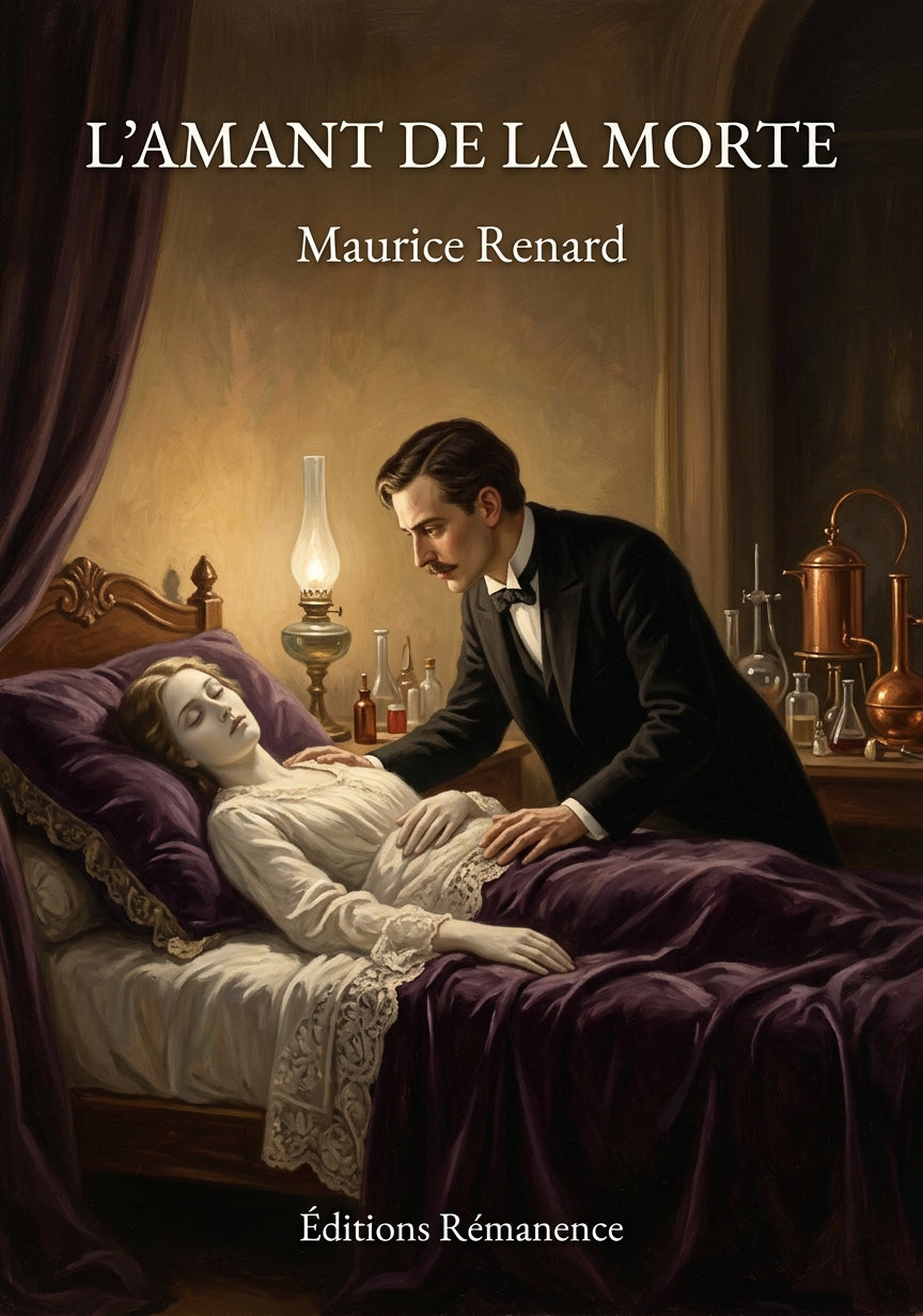 Livre L’Amant de la morte par Maurice Renard - Couverture - Editions Remanence