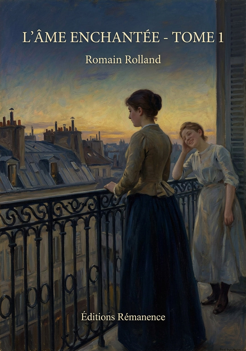 Livre L’Âme enchantée - Tome 1 par Romain Rolland - Couverture - Editions Remanence