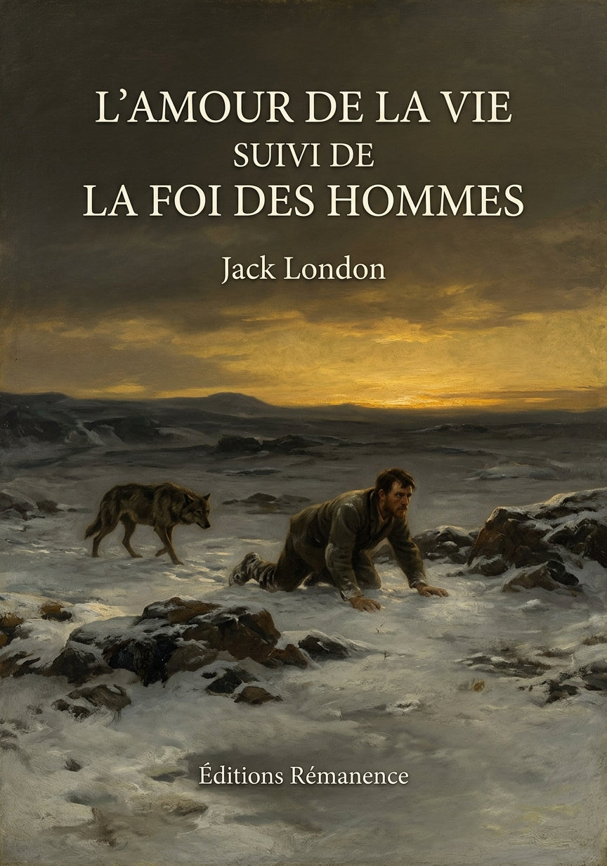 Livre L’Amour de la vie suivi de La foi des hommes par Jack London - Couverture - Editions Remanence