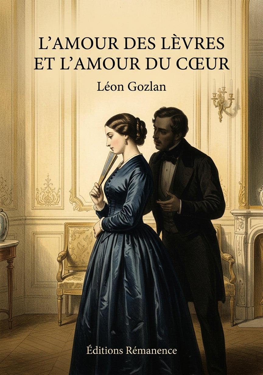 Livre L’amour des lèvres et l’amour du cœur par Léon Gozlan - Couverture - Editions Remanence