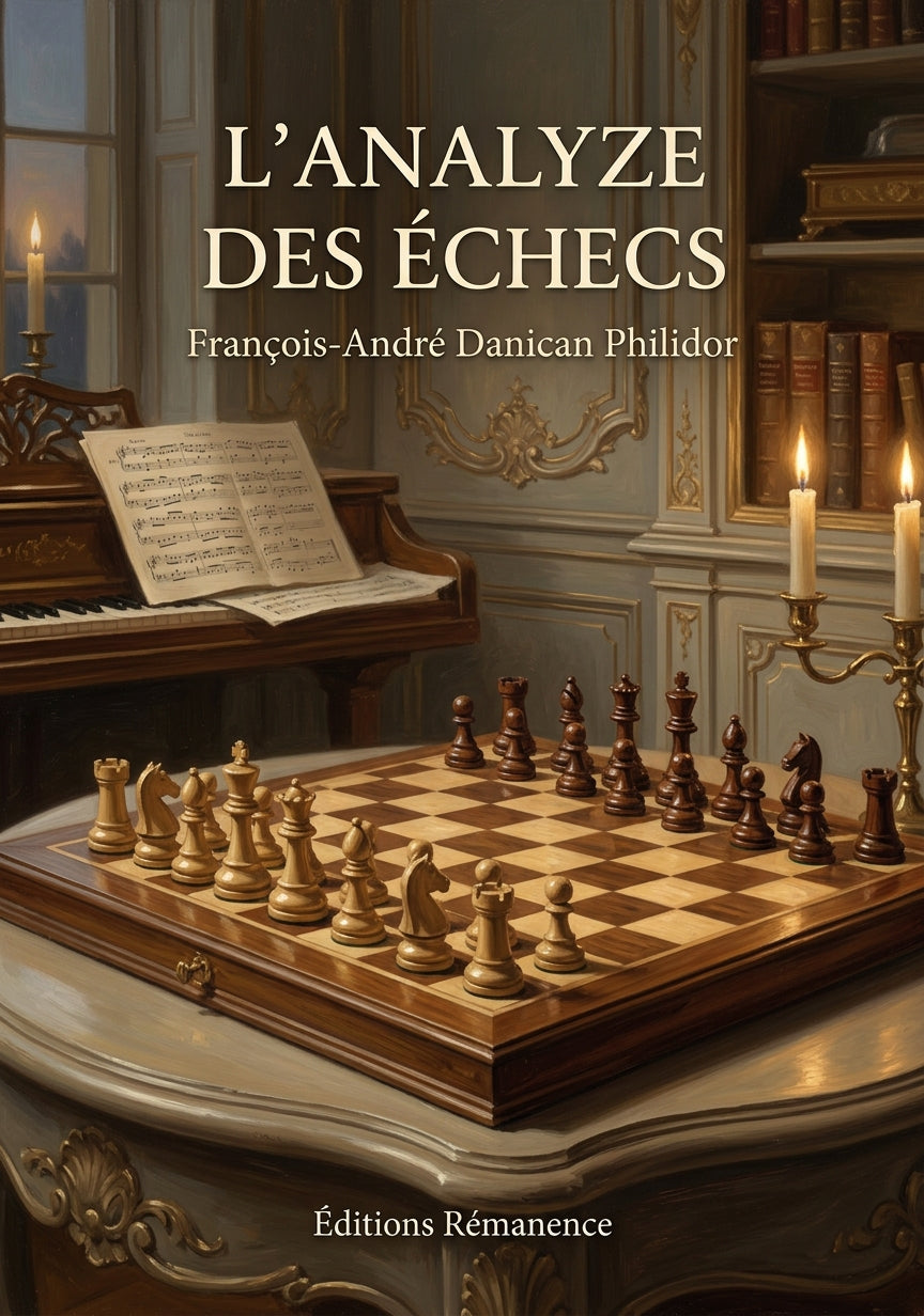 Livre L’Analyze des Échecs par François-André Danican Philidor - Couverture - Editions Remanence
