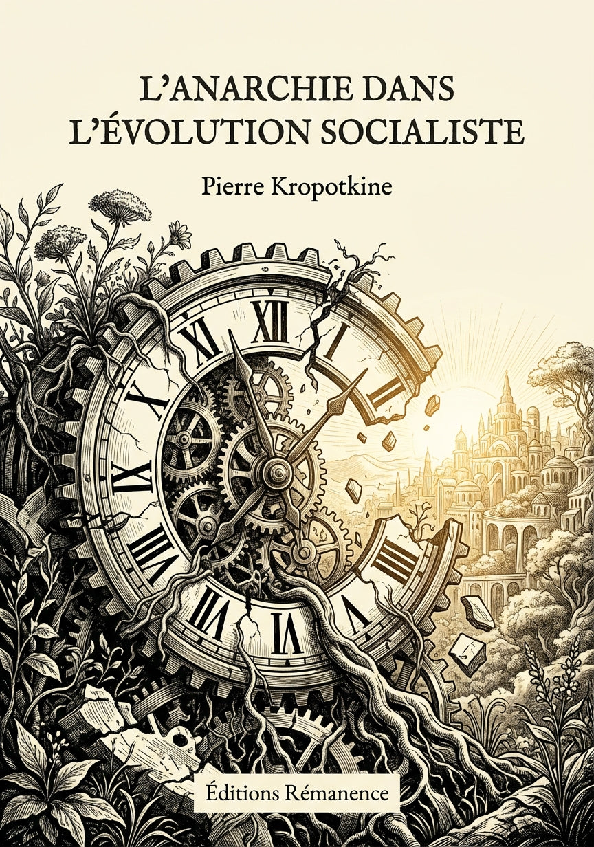Livre L’Anarchie dans l’évolution socialiste par Pierre Kropotkine - Couverture - Editions Remanence