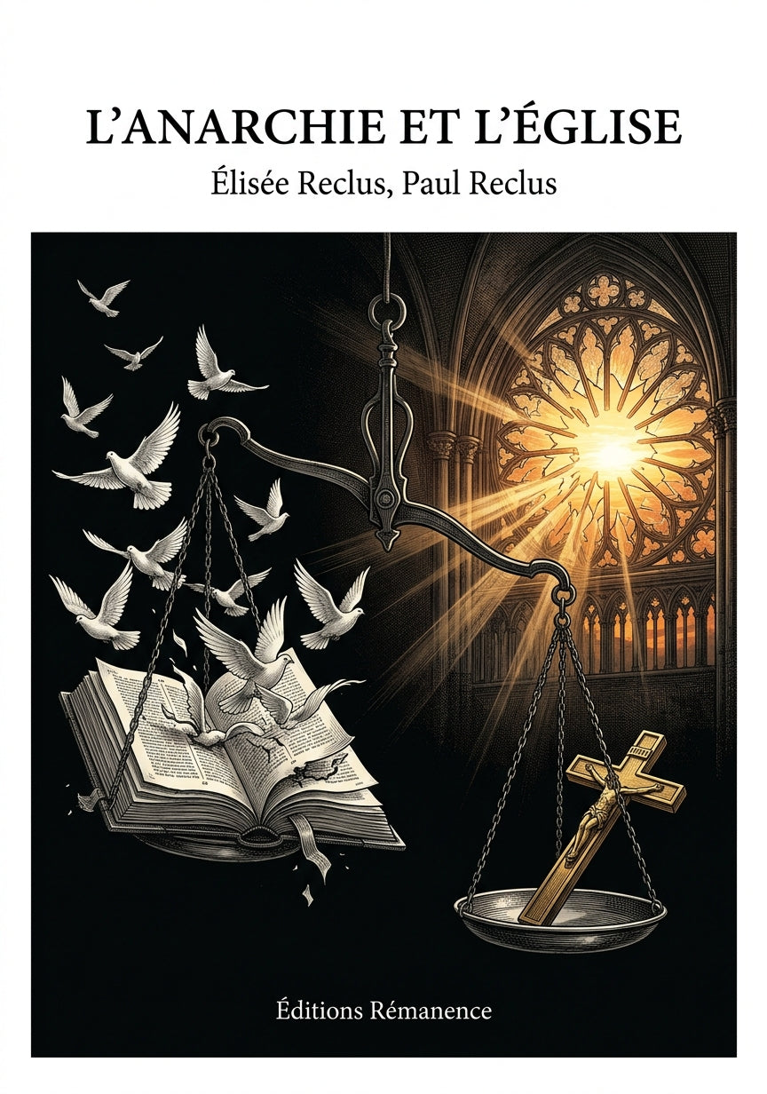 Livre L’Anarchie et l’Église par Élisée Reclus, Paul Reclus - Couverture - Editions Remanence
