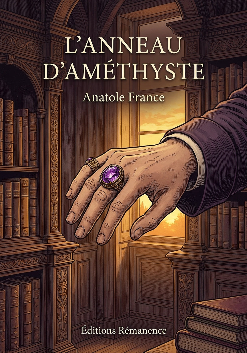 Livre L’Anneau d’améthyste par Anatole France - Couverture - Editions Remanence