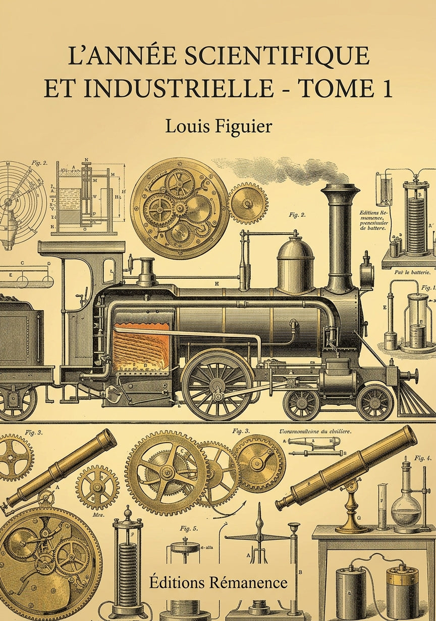Livre L’Année scientifique et industrielle - Tome 2 par Louis Figuier - Couverture - Editions Remanence