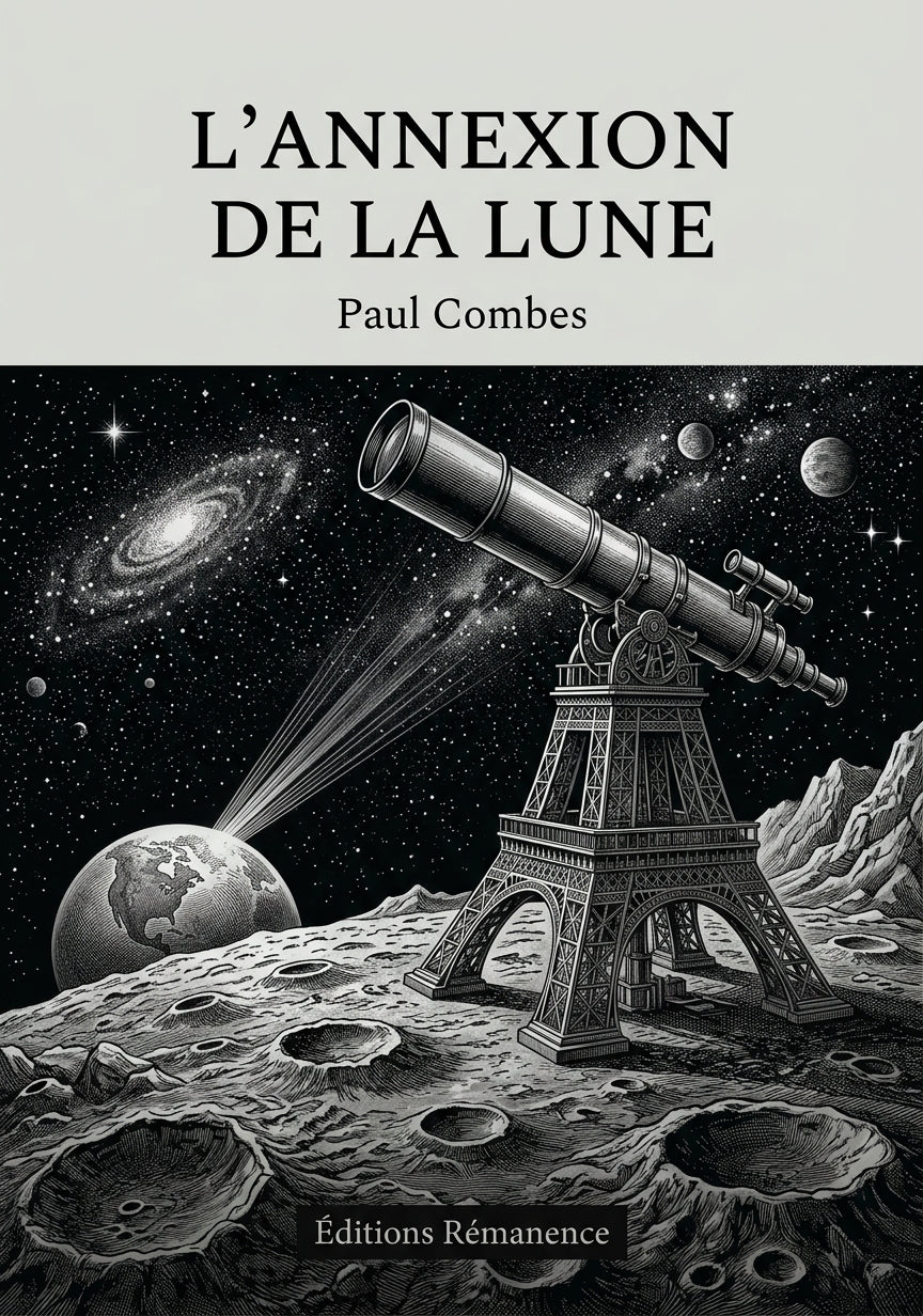 Livre L’Annexion de la Lune par Paul Combes - Couverture - Editions Remanence