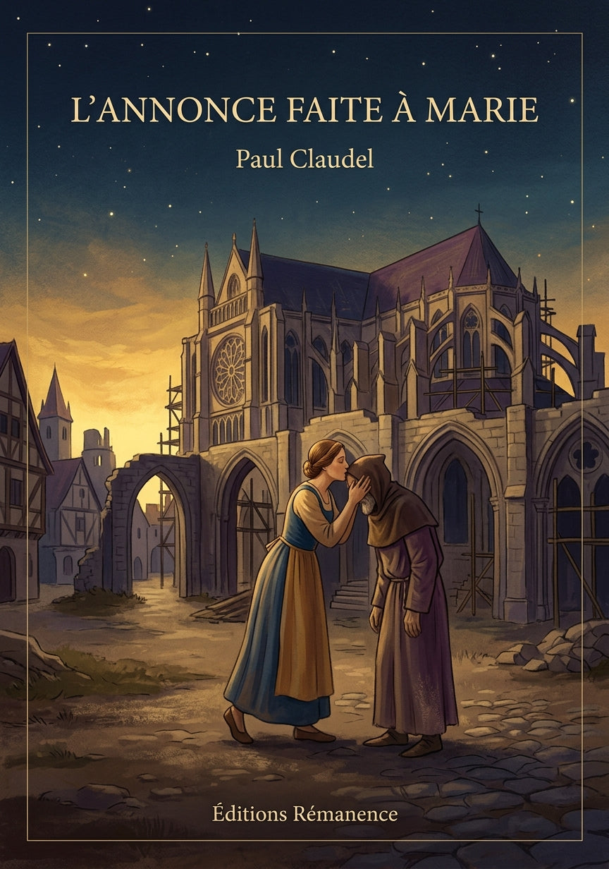 Livre L’Annonce faite à Marie par Paul Claudel - Couverture - Editions Remanence