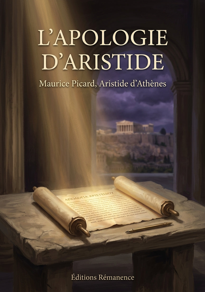 Livre L’Apologie d’Aristide par Maurice Picard, Aristide d’Athènes - Couverture - Editions Remanence