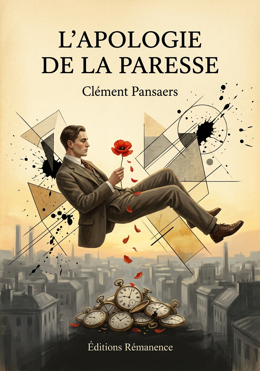 Livre L’Apologie de la paresse par Clément Pansaers - Couverture - Editions Remanence