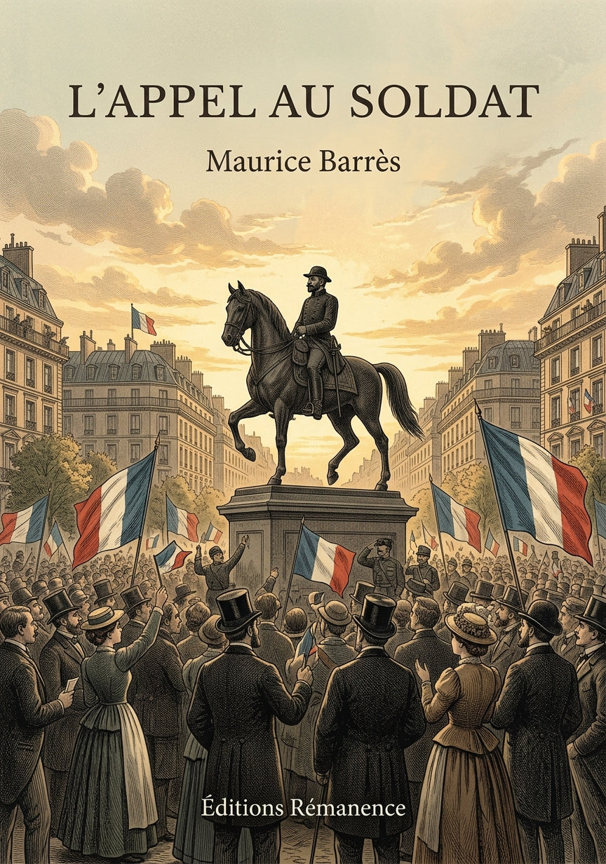 Livre L’Appel au soldat par Maurice Barrès - Couverture - Editions Remanence