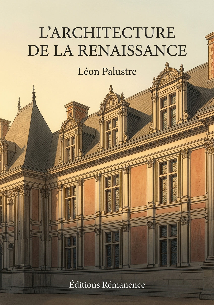 Livre L’Architecture de la Renaissance par Léon Palustre - Couverture - Editions Remanence