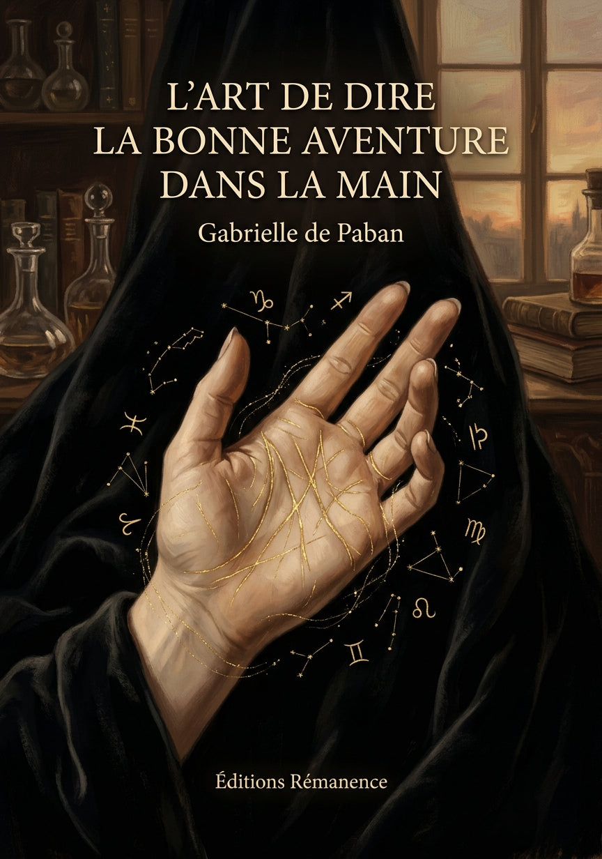 Livre L’Art de dire la bonne aventure dans la main par Gabrielle de Paban - Couverture - Editions Remanence