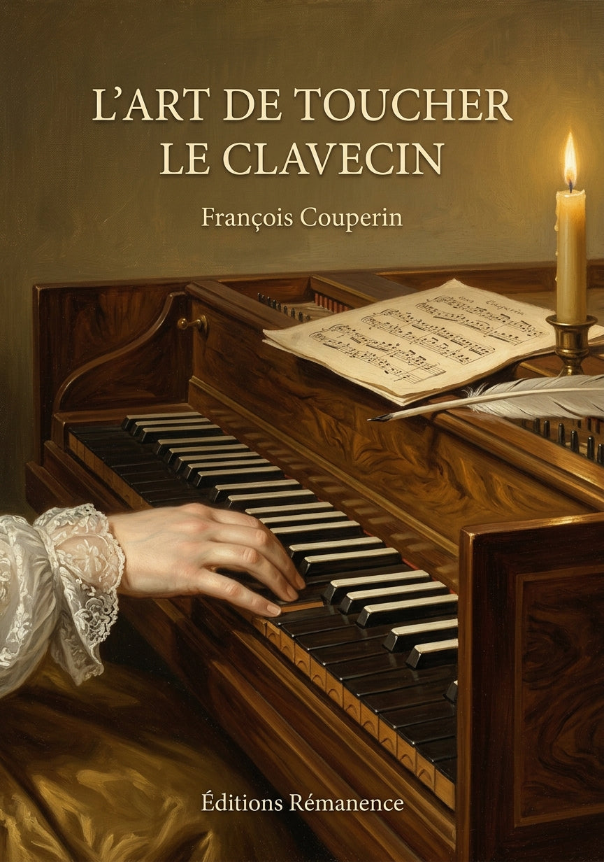 Livre L’Art de toucher le clavecin par François Couperin - Couverture - Editions Remanence