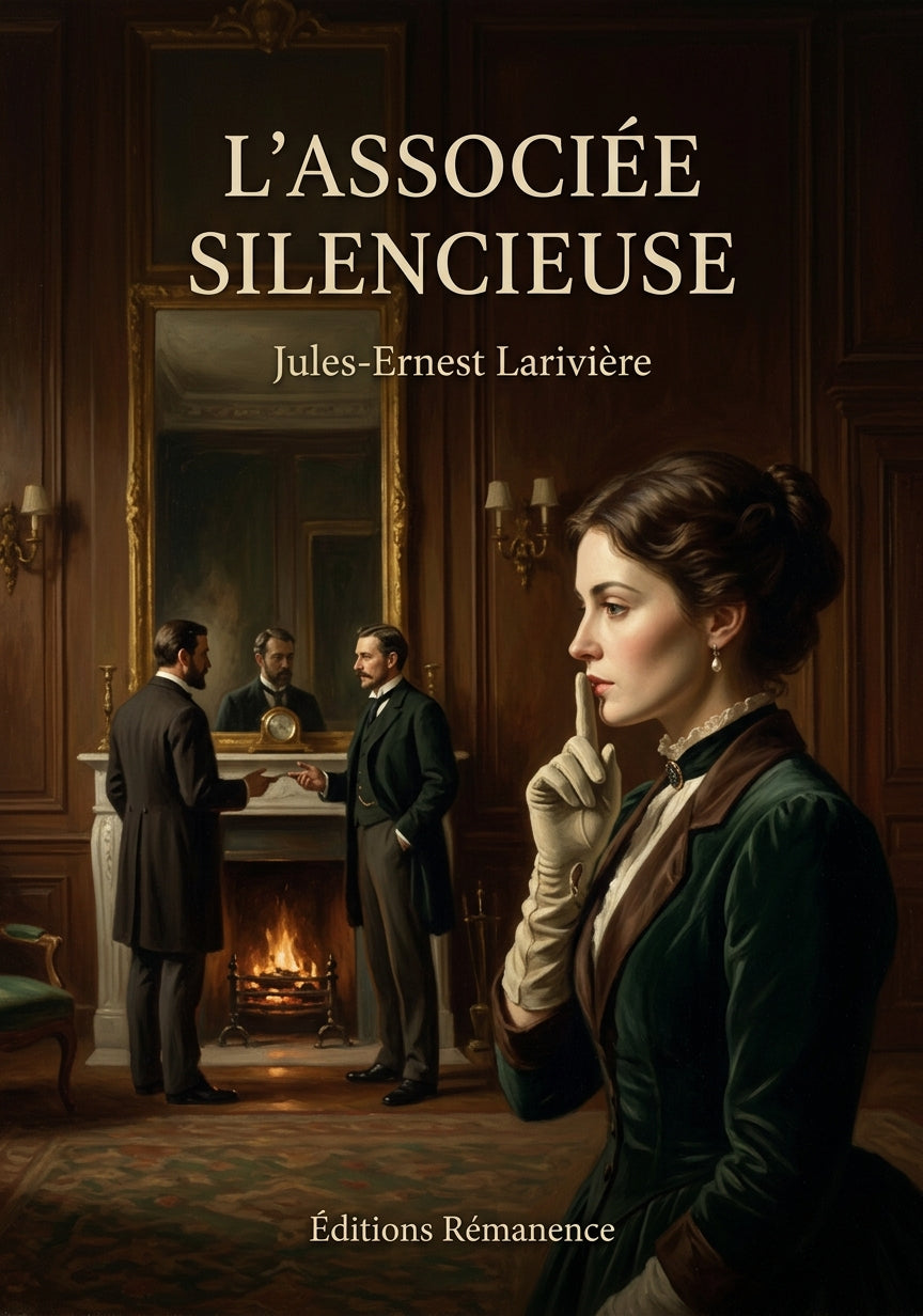 Livre L’associée silencieuse par Jules-Ernest Larivière - Couverture - Editions Remanence
