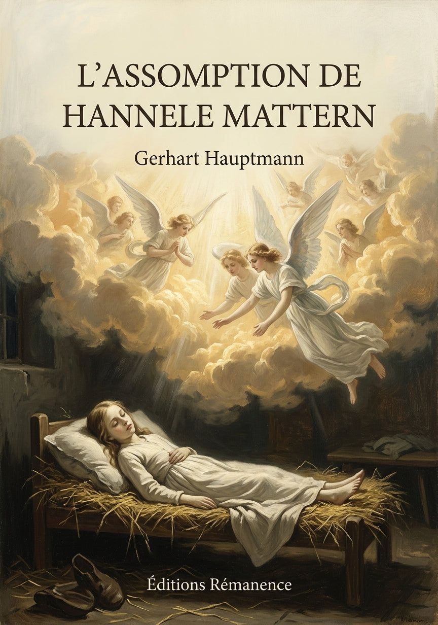 Livre L’Assomption de Hannele Mattern par Gerhart Hauptmann - Couverture - Editions Remanence