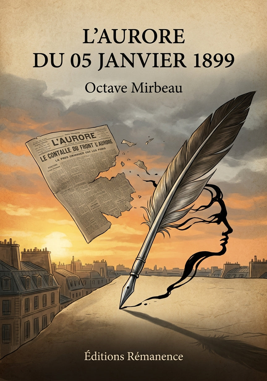Livre L’Aurore du 05 janvier 1899 par Octave Mirbeau - Couverture - Editions Remanence
