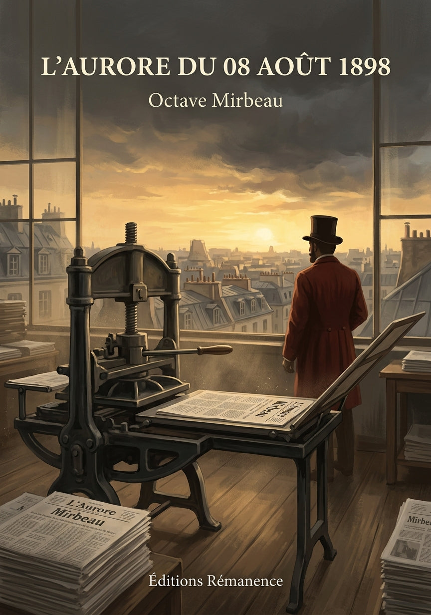 Livre L’Aurore du 08 août 1898 par Octave Mirbeau - Couverture - Editions Remanence