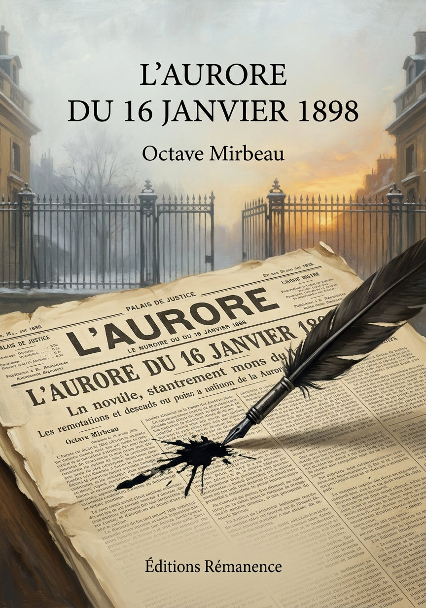 Livre L’Aurore du 16 janvier 1898 par Octave Mirbeau - Couverture - Editions Remanence