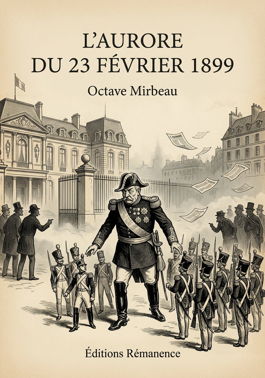 Livre L’Aurore du 23 février 1899 par Octave Mirbeau - Couverture - Editions Remanence