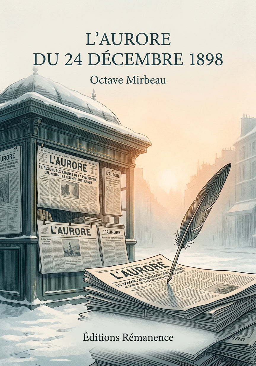 Livre L’Aurore du 24 décembre 1898 par Octave Mirbeau - Couverture - Editions Remanence