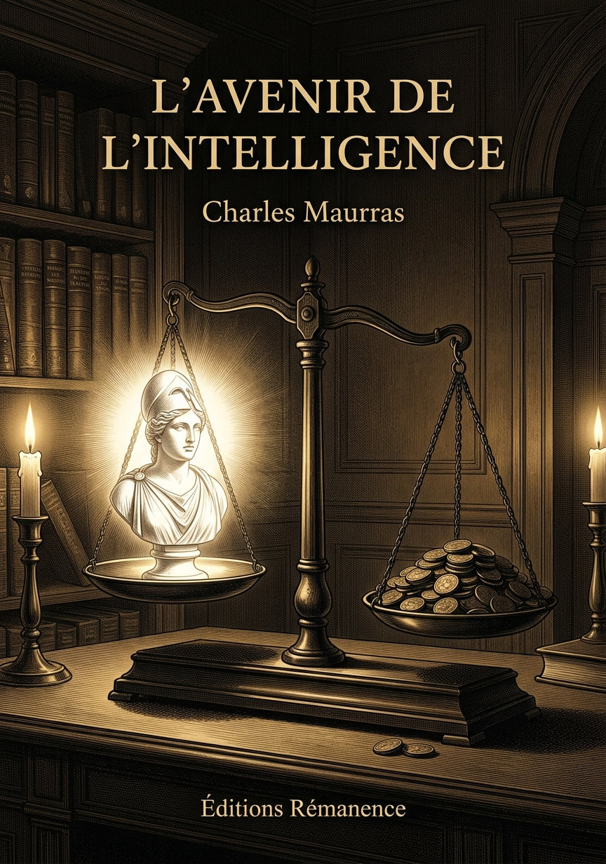 Livre L’Avenir de l’intelligence par Charles Maurras - Couverture - Editions Remanence