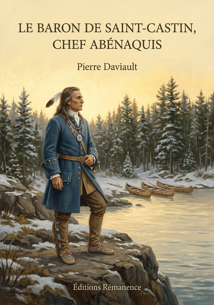 Livre Le Baron de Saint-Castin, chef abénaquis par Pierre Daviault - Couverture - Editions Remanence