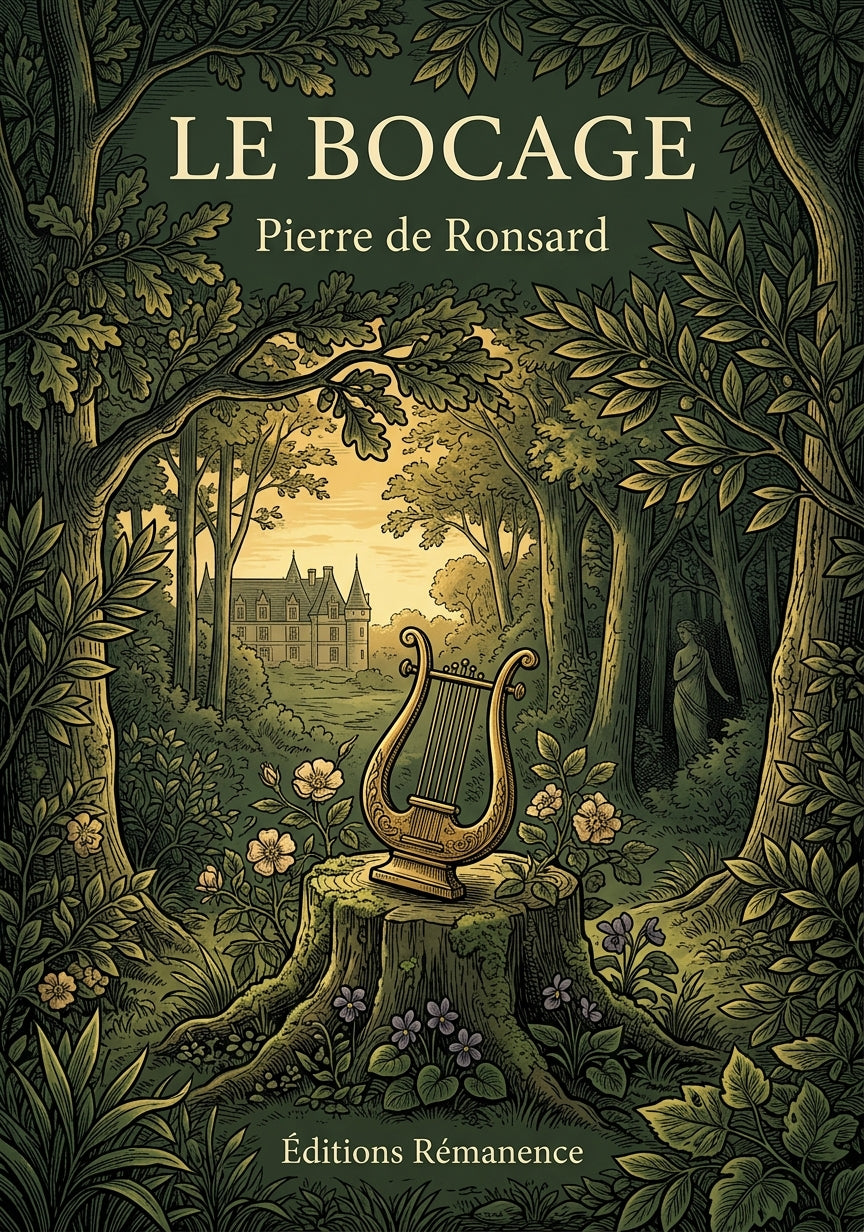 Livre Le Bocage par Pierre de Ronsard - Couverture - Editions Remanence
