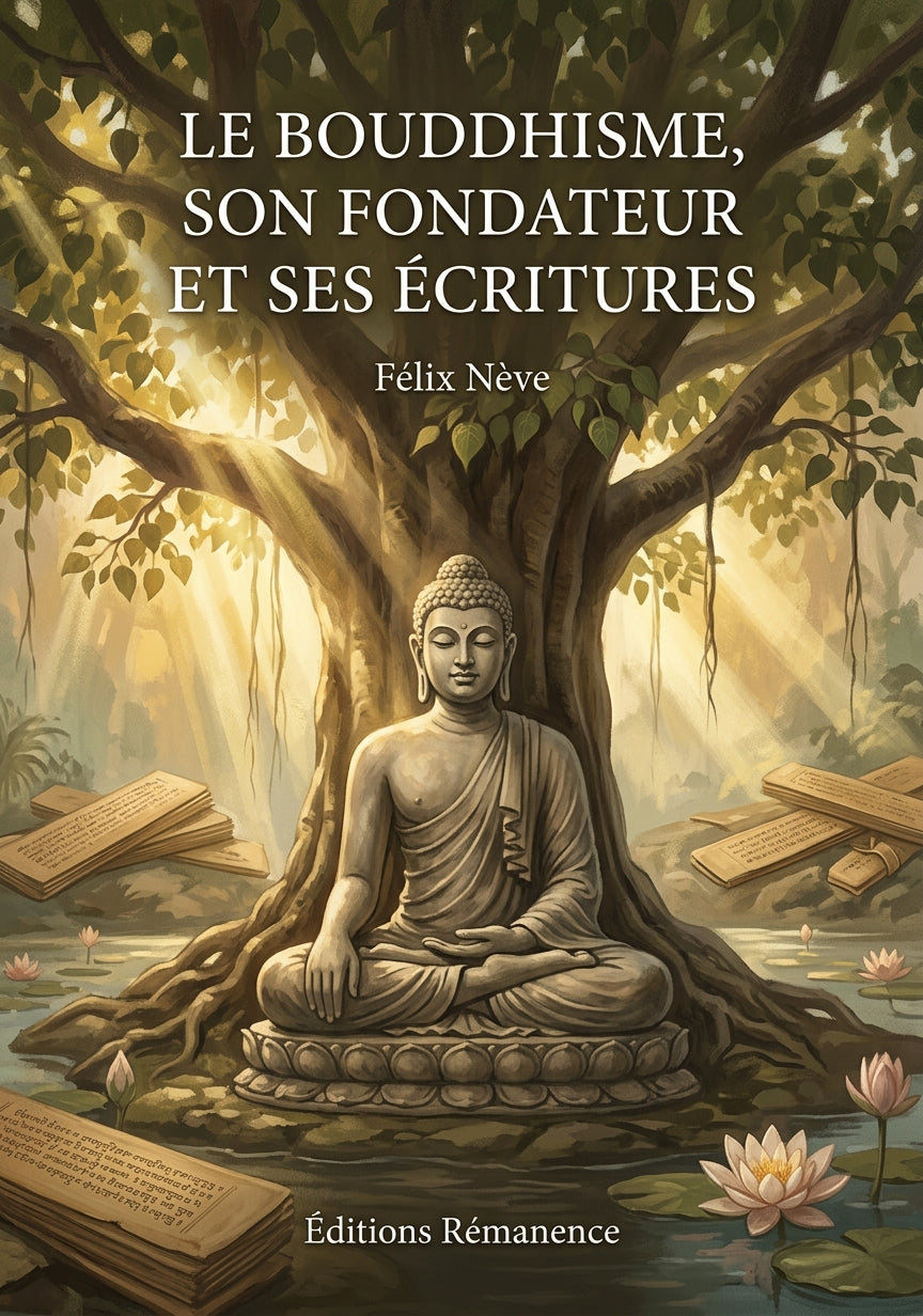 Livre Le Bouddhisme, son fondateur et ses écritures par Félix Nève - Couverture - Editions Remanence