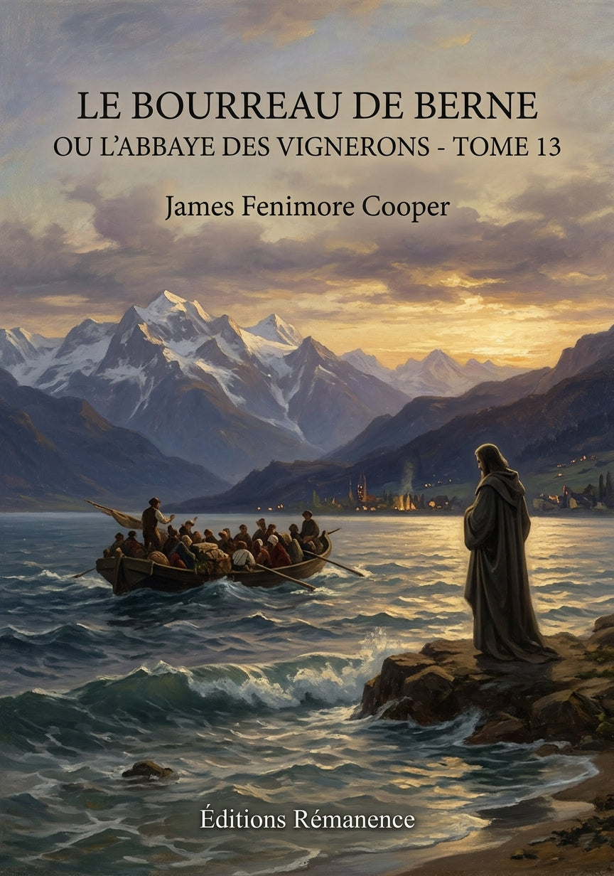 Livre Le Bourreau de Berne ou l’Abbaye des vignerons - Tome 13 par James Fenimore Cooper - Couverture - Editions Remanence