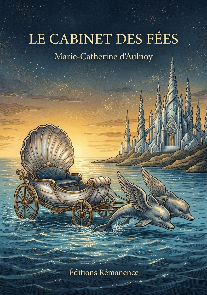 Livre Le Cabinet des fées par Marie-Catherine d’Aulnoy - Couverture - Editions Remanence