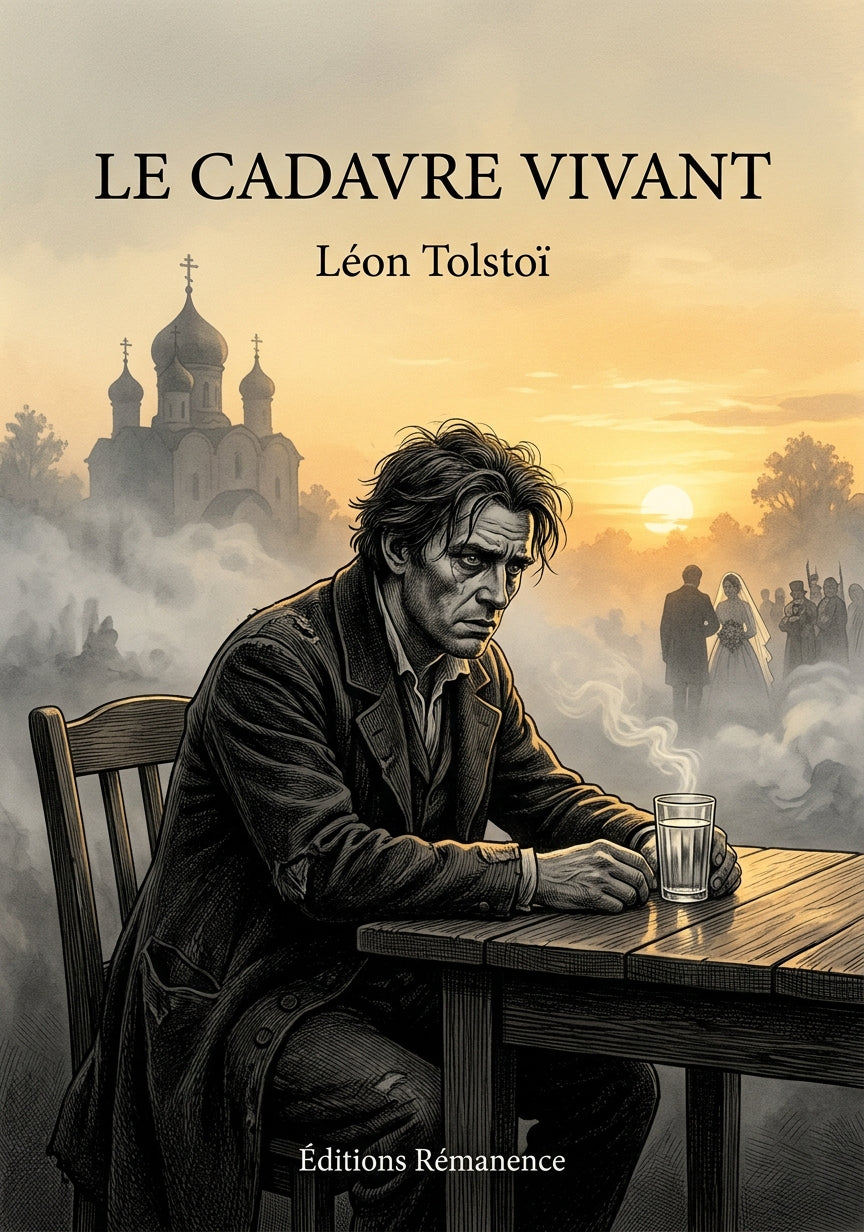 Livre Le Cadavre vivant par Léon Tolstoï - Couverture - Editions Remanence