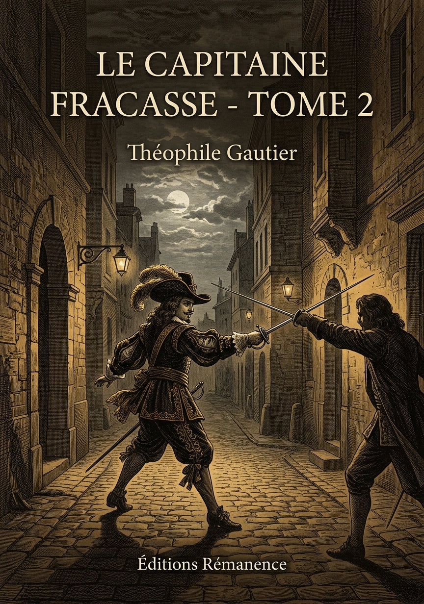 Livre Le Capitaine Fracasse - Tome 2 par Théophile Gautier - Couverture - Editions Remanence