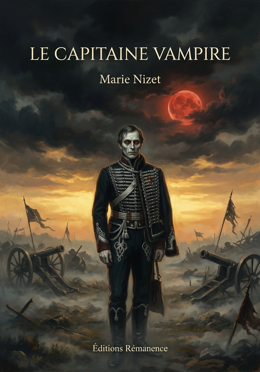 Livre Le Capitaine Vampire par Marie Nizet - Couverture - Editions Remanence