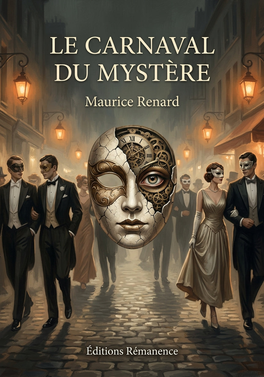 Livre Le Carnaval du mystère par Maurice Renard - Couverture - Editions Remanence