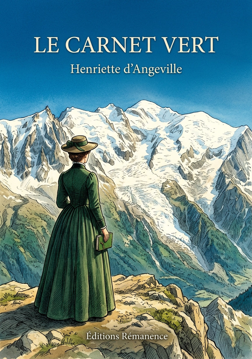 Livre Le Carnet vert par Henriette d’Angeville - Couverture - Editions Remanence