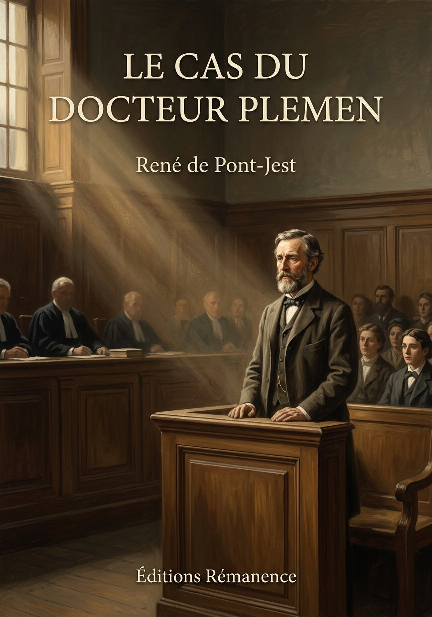 Livre Le Cas du docteur Plemen par René de Pont-Jest - Couverture - Editions Remanence
