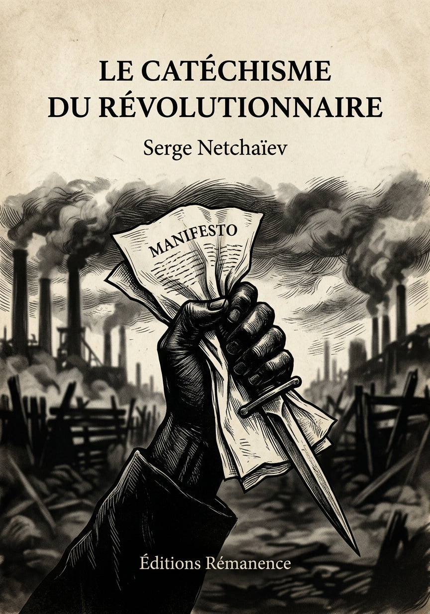 Livre Le Catéchisme du révolutionnaire par Serge Netchaïev - Couverture - Editions Remanence