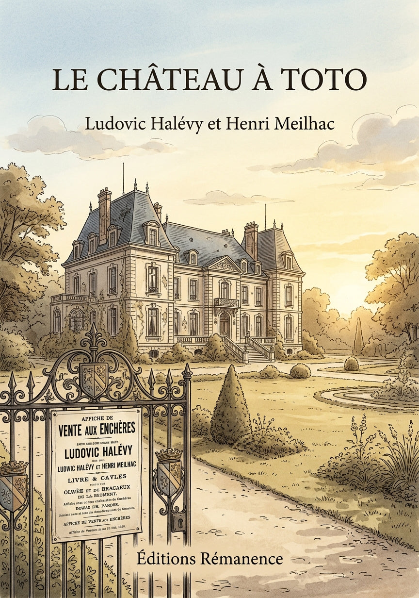Livre Le Château à Toto par Ludovic Halévy et Henri Meilhac - Couverture - Editions Remanence