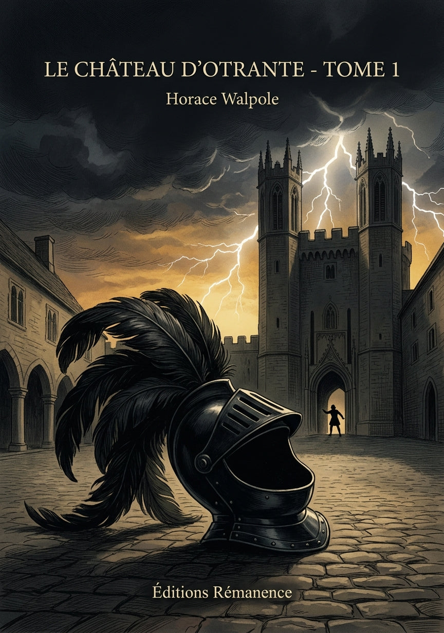 Livre Le Château d’Otrante - Tome 1 par Horace Walpole - Couverture - Editions Remanence