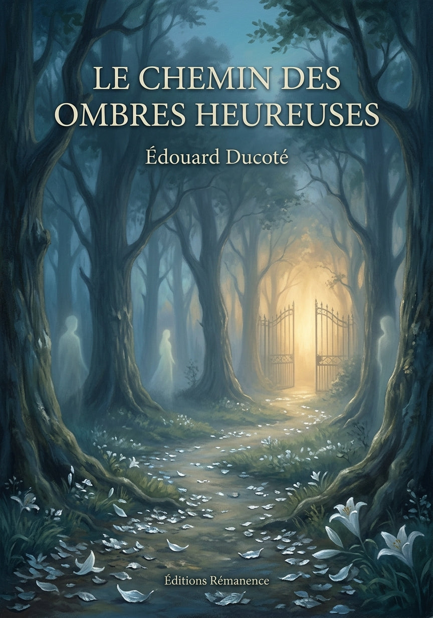 Livre Le Chemin des Ombres heureuses par Édouard Ducoté - Couverture - Editions Remanence