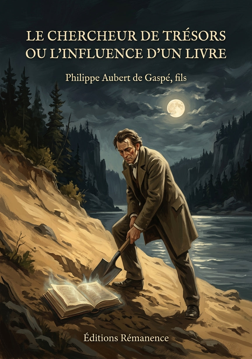Livre Le chercheur de trésors ou L’influence d’un livre par Philippe Aubert de Gaspé, fils - Couverture - Editions Remanence