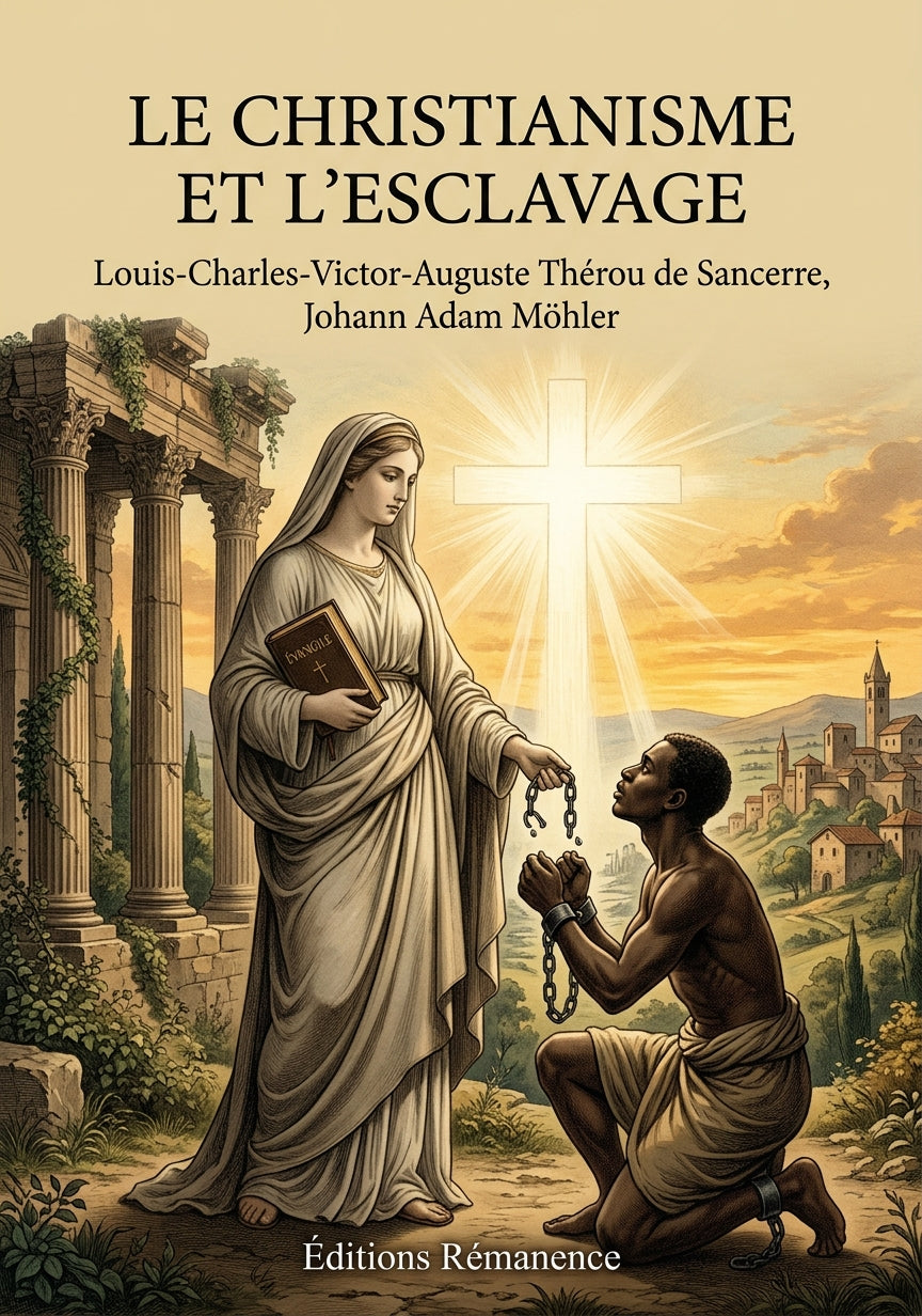 Livre Le Christianisme et l’esclavage par Louis-Charles-Victor-Auguste Thérou de Sancerre, Johann Adam Möhler - Couverture - Editions Remanence