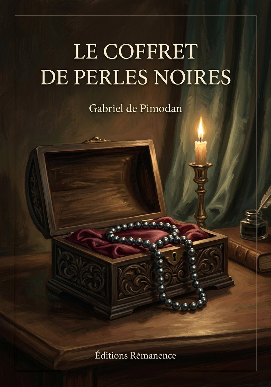 Livre Le Coffret de perles noires par Gabriel de Pimodan - Couverture - Editions Remanence