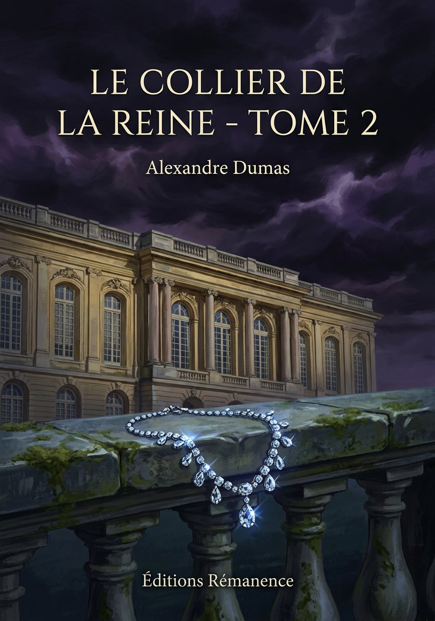 Livre Le Collier de la reine - Tome 2 par Alexandre Dumas - Couverture - Editions Remanence