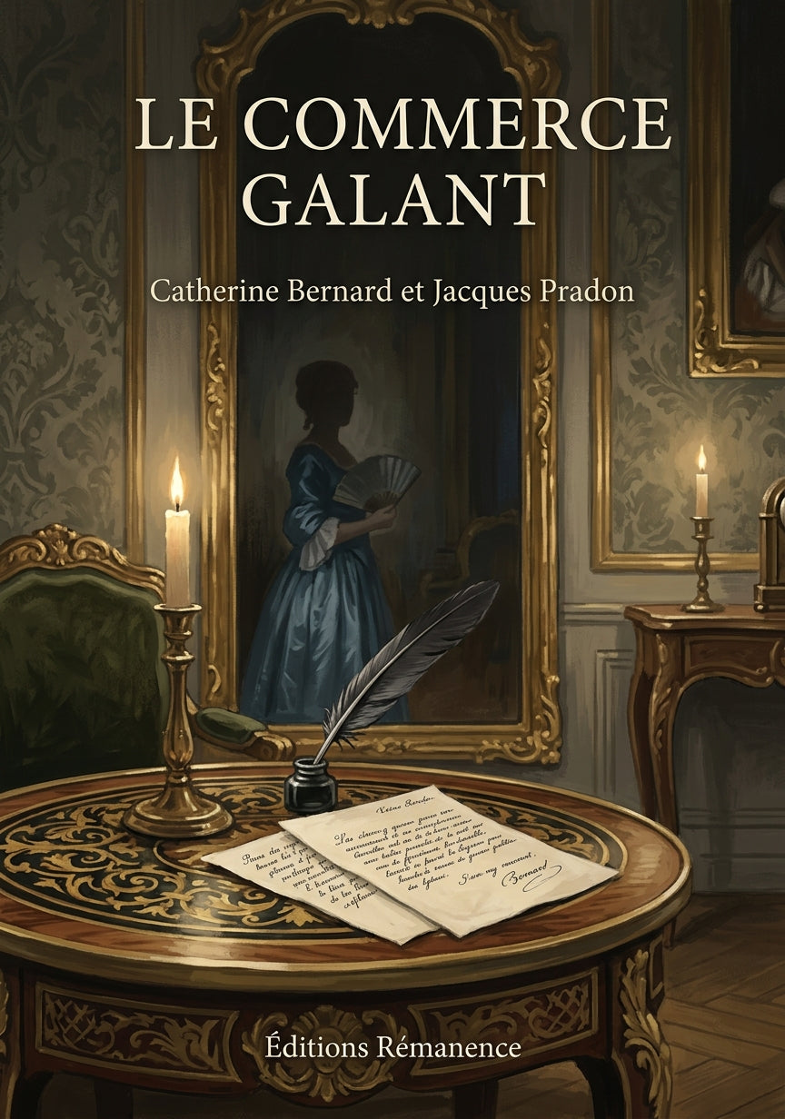 Livre Le Commerce galant par Catherine Bernard et Jacques Pradon - Couverture - Editions Remanence