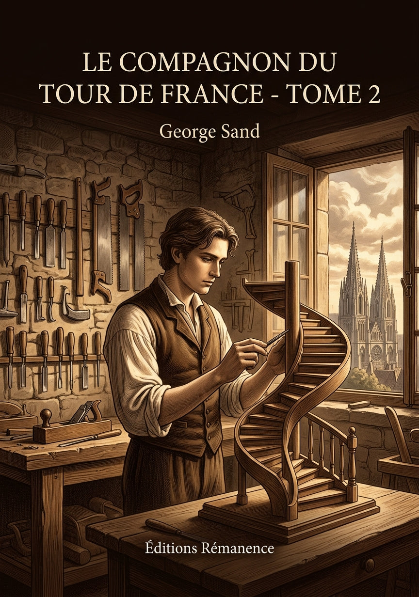 Livre Le Compagnon du tour de France - Tome 2 par George Sand - Couverture - Editions Remanence