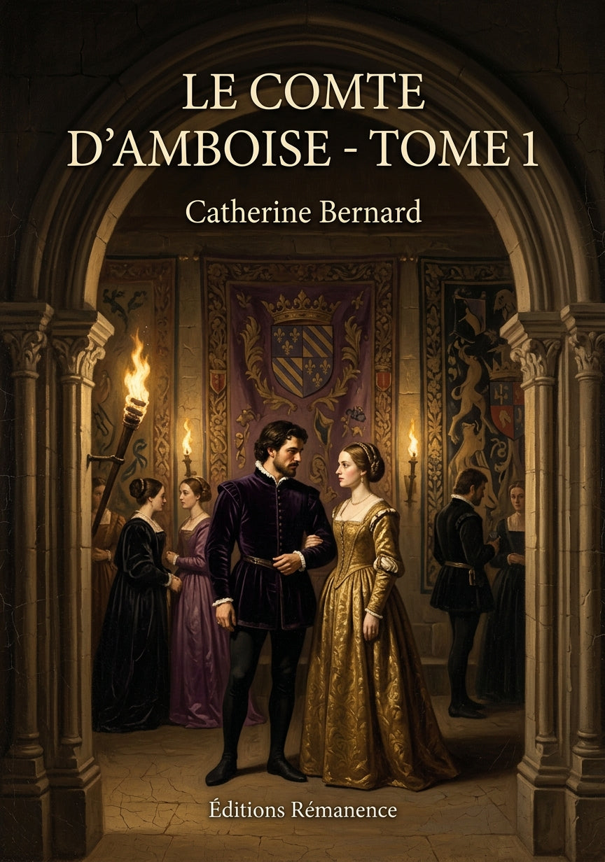 Livre Le Comte d’Amboise - Tome 1 par Catherine Bernard - Couverture - Editions Remanence