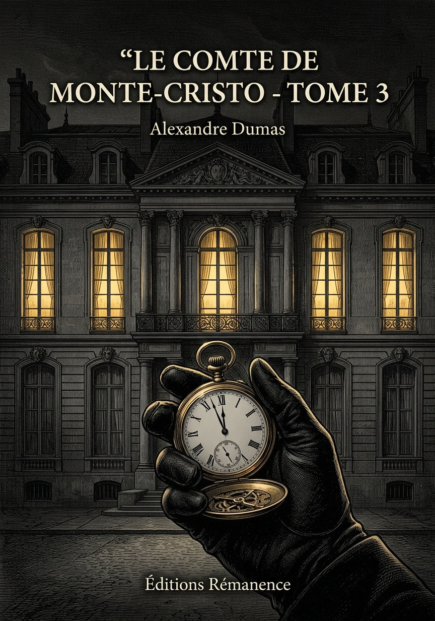 Livre Le Comte de Monte-Cristo - Tome 3 par Alexandre Dumas - Couverture - Editions Remanence